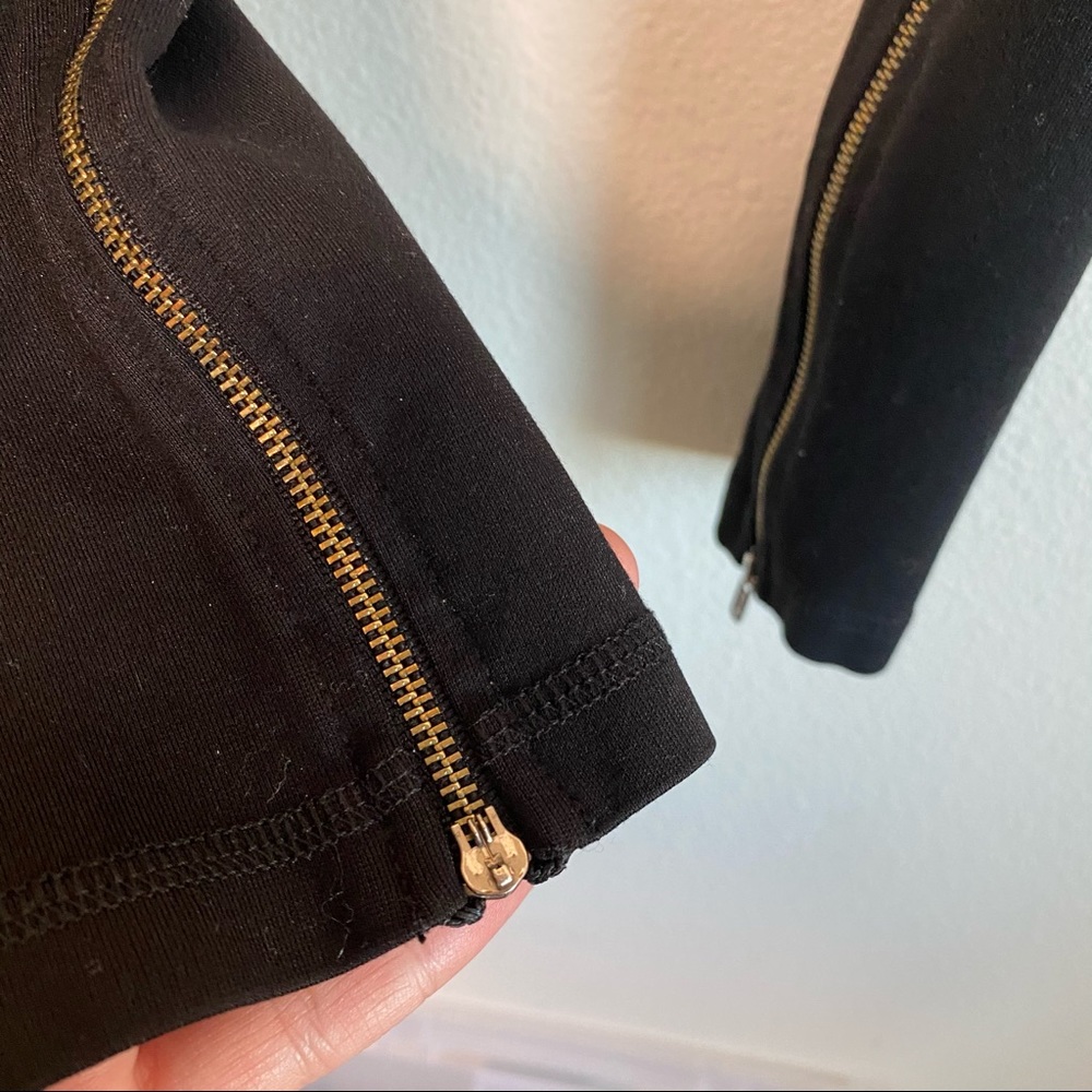 CAbi Black ponte knit ankle zipper leggings - Picture 3 of 15